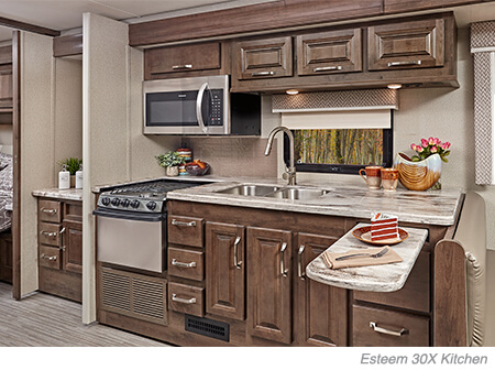 entegra coach class c esteem 30x kitchen