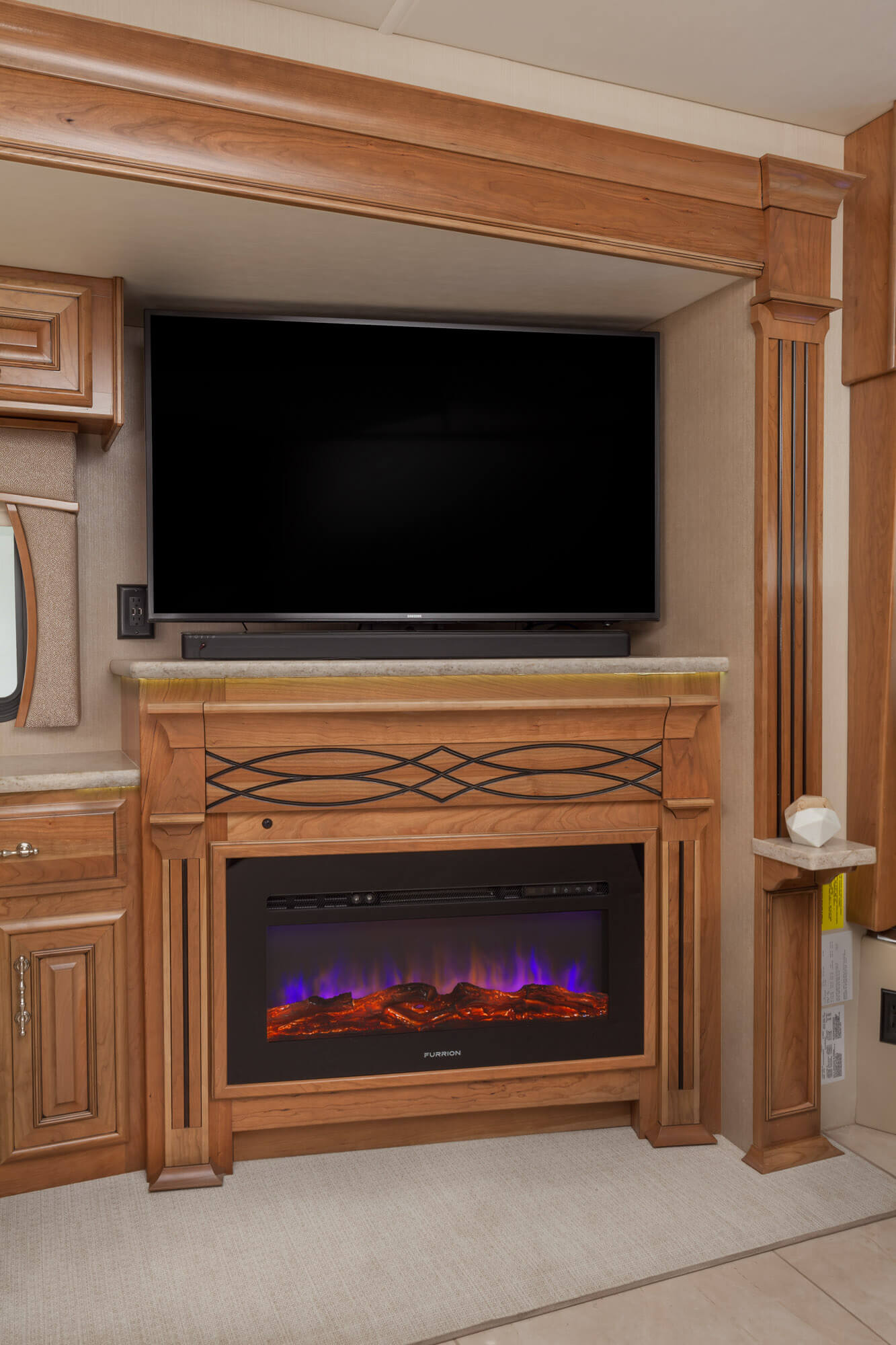 Cornerstone 45B Fireplace with TV
